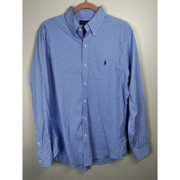 Ralph Lauren Other - Ralph Lauren Classic Fit Performance Button Down Shirt  Size Large Blue White